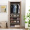 Manhattan Comfort Lee Wardrobe Closet 3.0 in Rustic Grey WC003-GY - alternate 9